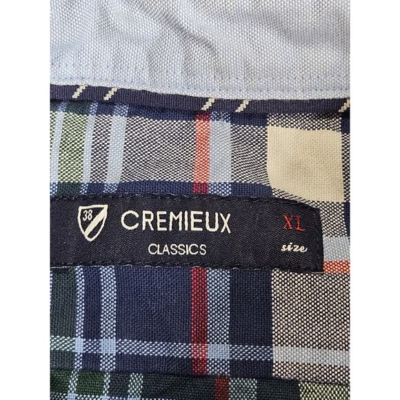 Cremieux Classics Men's Shirt Size XL Blue Plaid Long Sleeve Button-Up - Picture 3 of 7